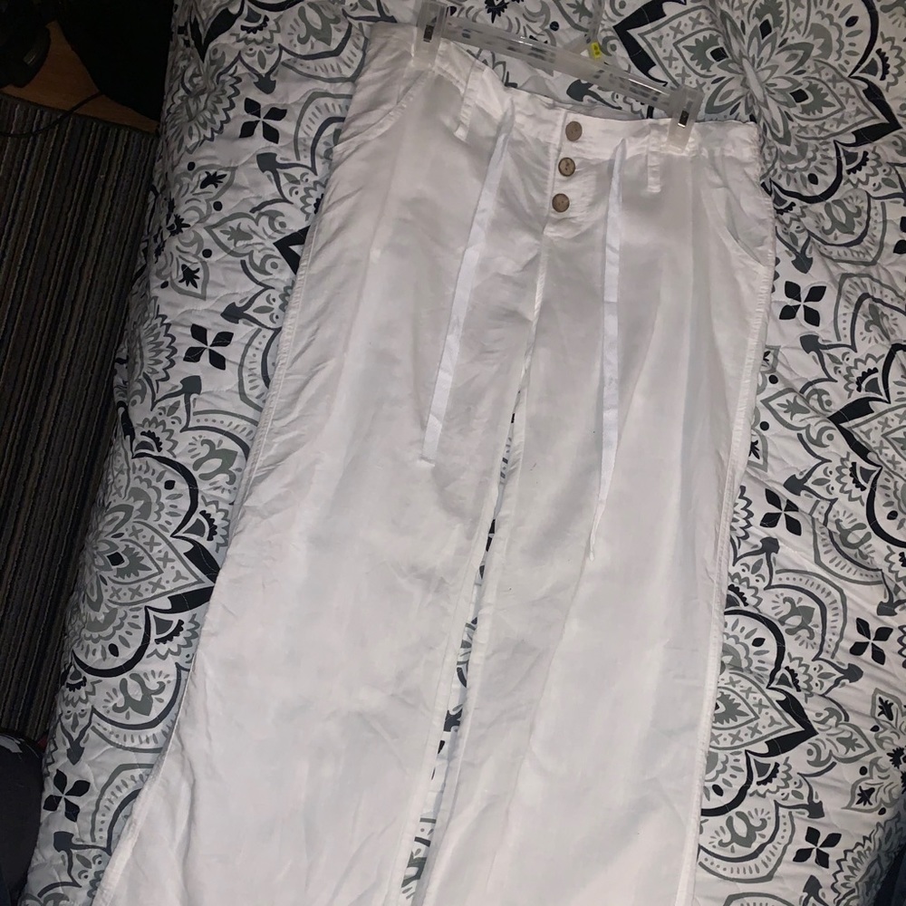 COPY - White Linen pants